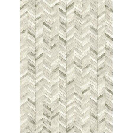 DYNAMIC RUGS Eclipse Rectangular Rug- Silver - 5 Ft. 3 In. X 7 Ft. 7 In. EC69632264343